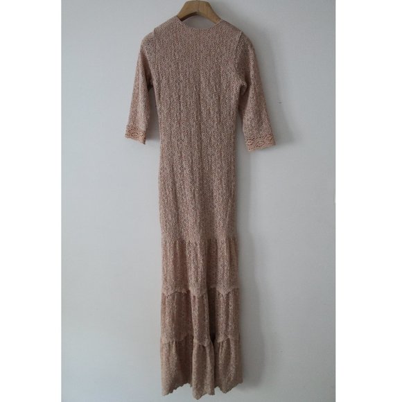 NIGHTCAP CLOTHING Hazel Lace Maxi Dress Gown / Size XS / Blush Nude Wedding - Picture 7 of 9